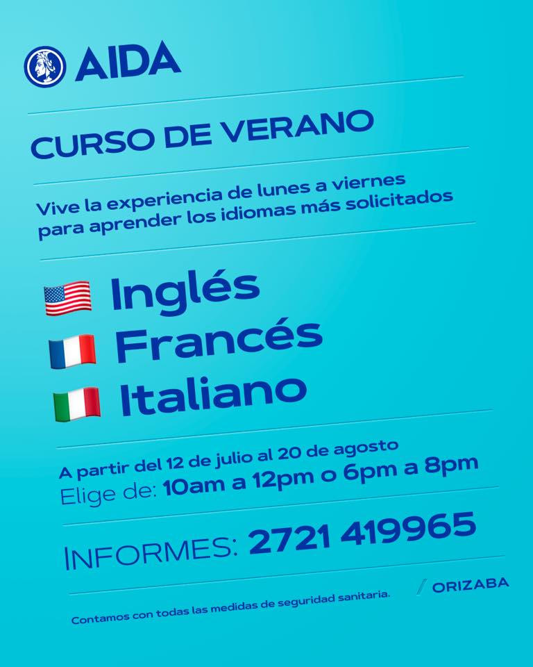 un verano y 3 idiomas-AIDA Orizaba-cursos
